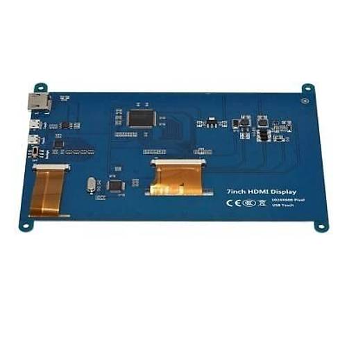 Raspberry Pi 7'' 1024x600 Dokunmatik HDMI Ekran