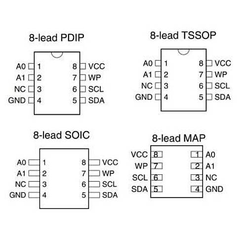 24C128 - SO8 SMD EEPROM Entegresi
