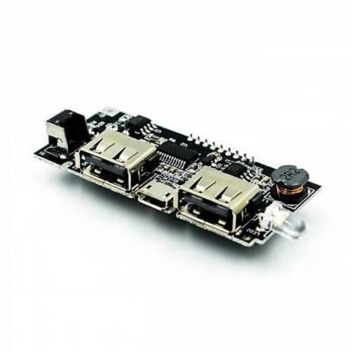 Ekranl Powerbank arj Devresi - 5V 2A Charger Modl