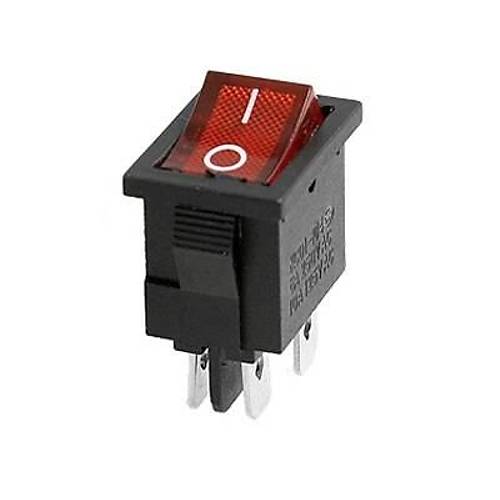 KCD1 Krmz Ikl On/Off Anahtar 4 Pin