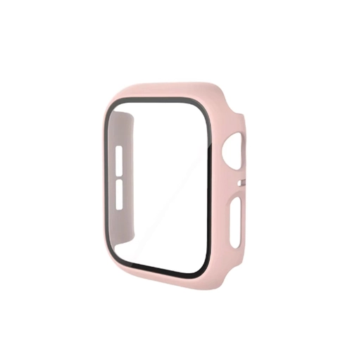 Newface Apple Watch 41mm Caml Kasa Ekran Koruyucu - Pembe