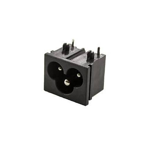 IEC320 C6 Erkek Power Soketi 90 Derece