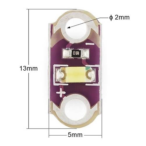 Arduino LilyPad Led - Krmz
