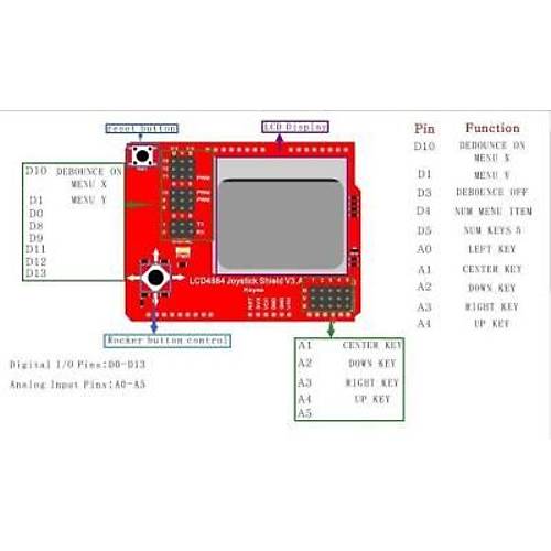 5110 LCD Joystick Shield