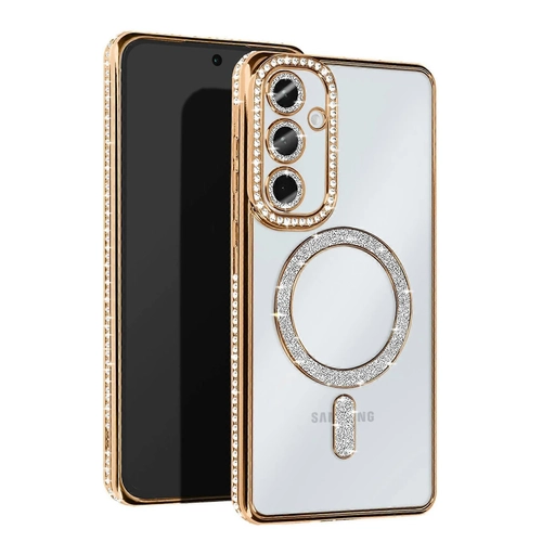 Newface Samsung Galaxy S25 Plus Klf Joke Simli Magneticsafe Klf - Gold