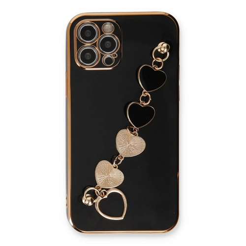 Newface iPhone 12 Pro Kılıf Esila Silikon - Siyah