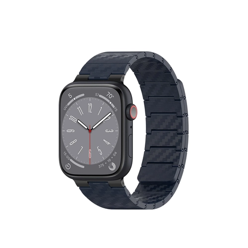 Movenchy Watch 45mm Carbon Steel Kordon - Lacivert