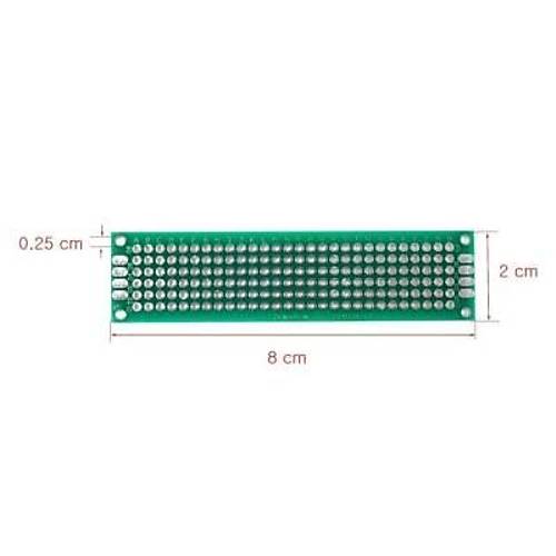 2x8cm Epoxy ift Tarafl Delikli Plaket