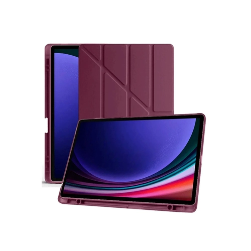 Newface Samsung Galaxy X610 Tab S9 FE Plus 12.4 Klf Kalemlikli Mars Tablet Klf - Mor