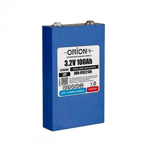 Orion 3.2 Volt 100 Ah LifePO4 Prizmatik Hcre - 0100DV