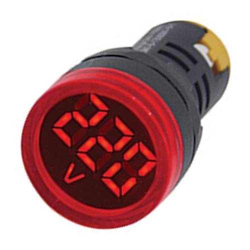 Gwest 22 VS-K 22mm AD-116 Serisi Krmz Voltmetre 24-550V