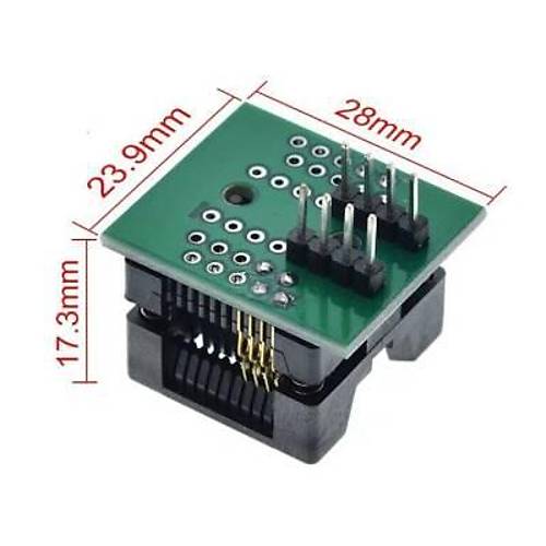 SOP8 SO8 to DIP8 Adapt�r Soket - 200Mil