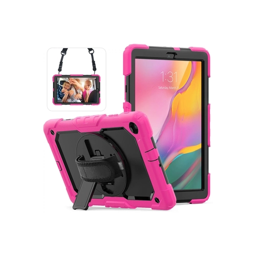 Newface Samsung Galaxy T510 Tab A 10.1 Klf Pars Tablet Kapak - Pembe