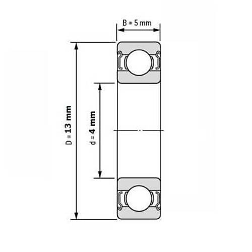 4mm Rulman 624zz