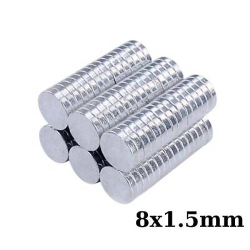8x1.5mm Neodyum Gl Mknats - Neodim Magnet