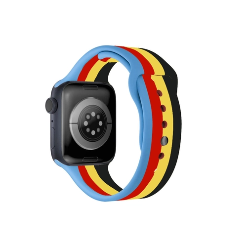 Newface Apple Watch 38mm Gkkua Org Kordon - Siyah-Mavi