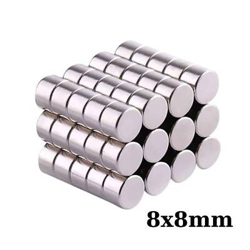 8x8mm Neodyum Gl Mknats - Neodim Magnet