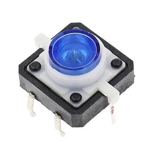 12x12mm Mavi Led Ikl Tact Switch