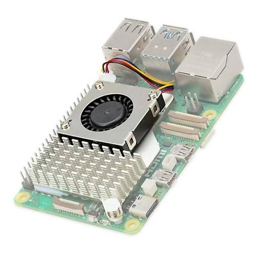Raspberry Pi 5 Orijinal Fan ve Soutucu Blok