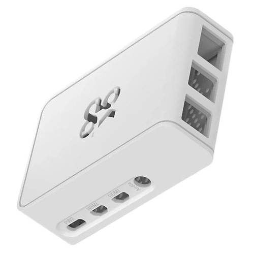 Raspberry Pi 4 Lisansl Muhafaza Kutusu - Beyaz