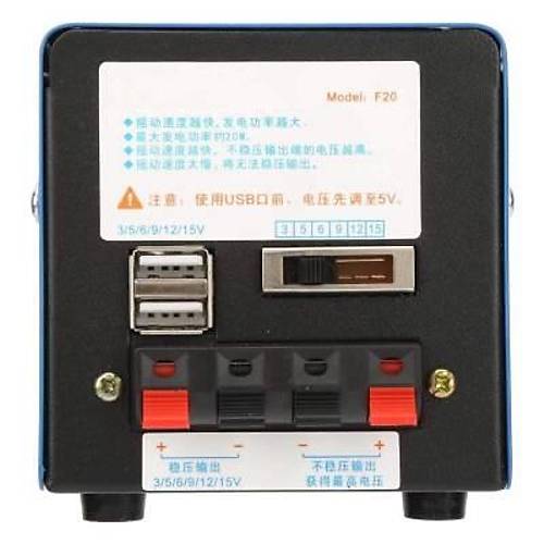 Tanabilir 20W El Jeneratr USB 3-5-9-12-15V