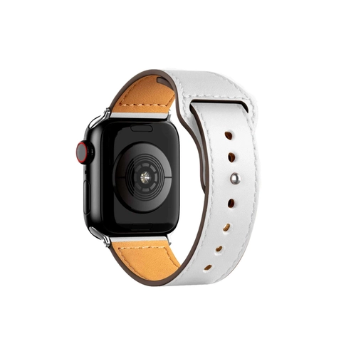Newface Apple Watch 38mm KR415 Luaz Deri Kordon - Beyaz