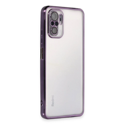 Newface Xiaomi Redmi Note 10 Klf Razer Lensli Silikon - Mor