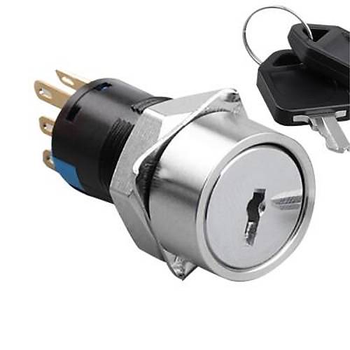 16Y-P1 16mm Anahtarl Mandal Buton 2NO+2NC