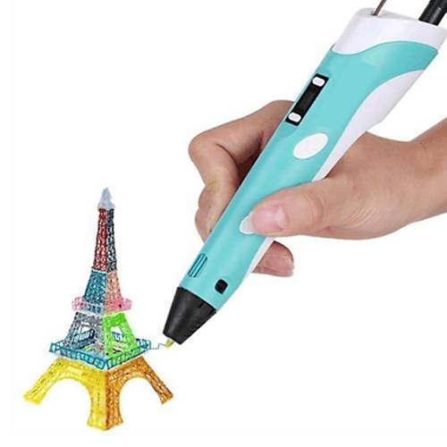 3D Kalem 3D Pen Bask Kalemi Yazc Printer 3 Renk Filament Adaptr Hediye