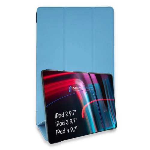 Newface iPad 4 9.7 Klf Tablet Smart Klf - Mavi