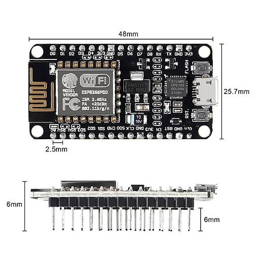 NodeMcu ESP8266 Cp2102 v2.0 Gelitirme Kart
