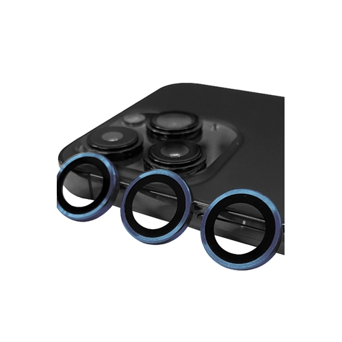 Newface iPhone 15 Pro Max Raze Metal Kamera Lens - Lacivert
