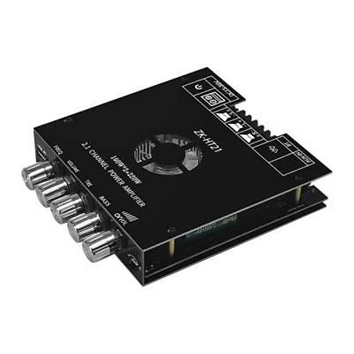 ZK-HT21 2x160W + 220W Bluetooth 5.0 2.1 Kanal Amfi Modl TDA7498E