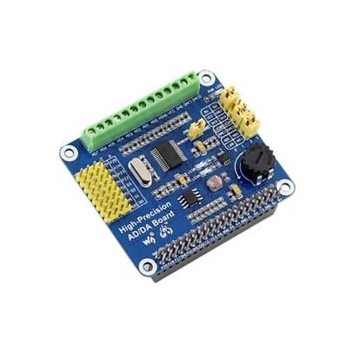Raspberry Pi Yksek Hassasiyetli AD/DA Geniletme Kart