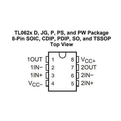TL062CP DIP8 Entegre