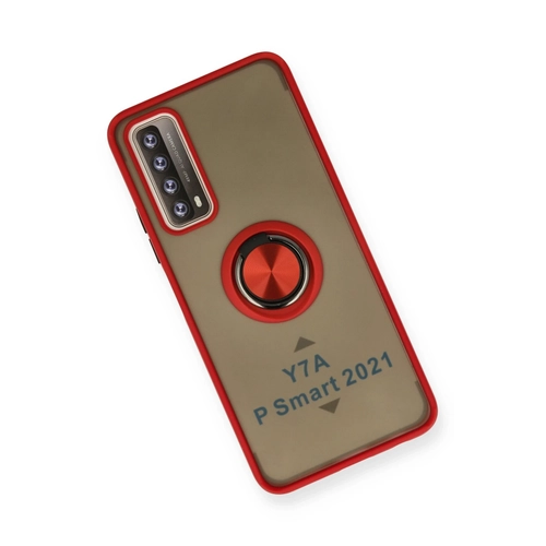 Newface Huawei P Smart 2021 Klf Montreal Yzkl Silikon Kapak - Krmz