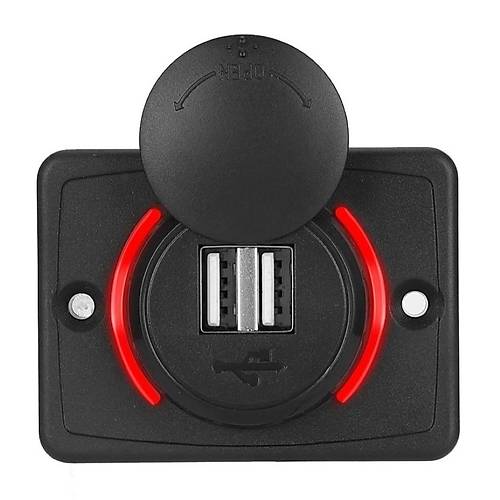 IC-266C-2 Pano Tip kili USB Kulakl - arj Soketi