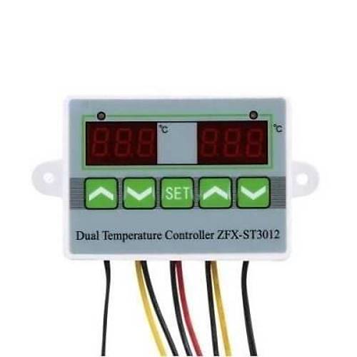 ZFX-ST3012 24V ift Rle kl Termostat - Scaklk Kontrol Cihaz