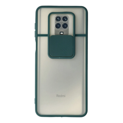 Newface Xiaomi Redmi Note 9 Pro Klf Palm Buzlu Kamera Srgl Silikon - Yeil