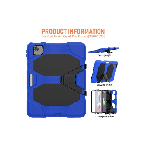 Newface iPad Pro 11 (2020) Klf Griffin Tablet Kapak - Mavi