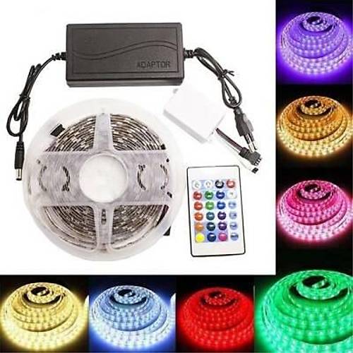 Kumandal 3 ipli Su Geirmez RGB erit Led - 5 Metre