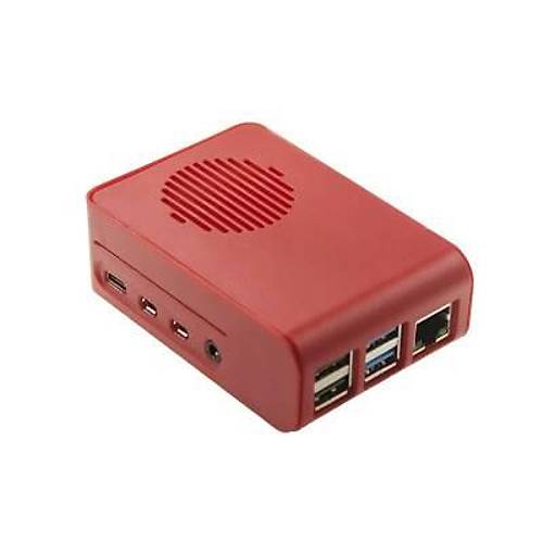 Raspberry Pi 4 Krmz Muhafaza Kutusu