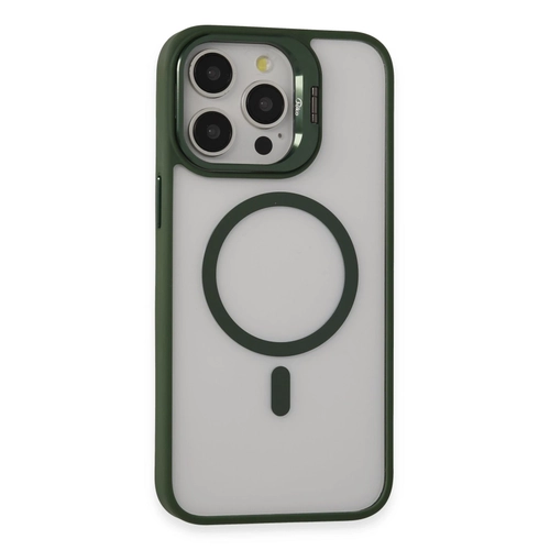 Joko iPhone 14 Pro Klf Roblox Lens Magsafe Standl Kapak - Koyu Yeil
