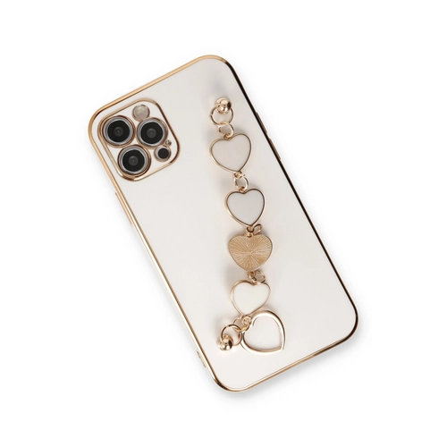 Newface iPhone 12 Pro Kılıf Esila Silikon - Beyaz