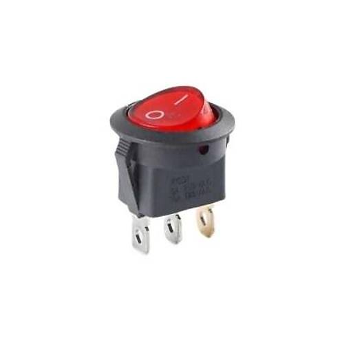 KCD1 Siyah Krmz 12V Ikl On/Off Anahtar 3 Pin