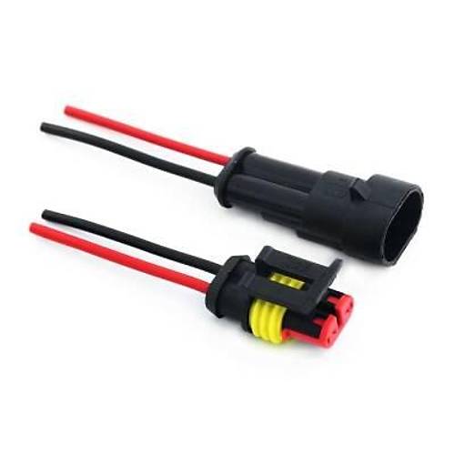 Kablolu 2-Pin Su Ge�irmez Konnekt�r Tak�m�
