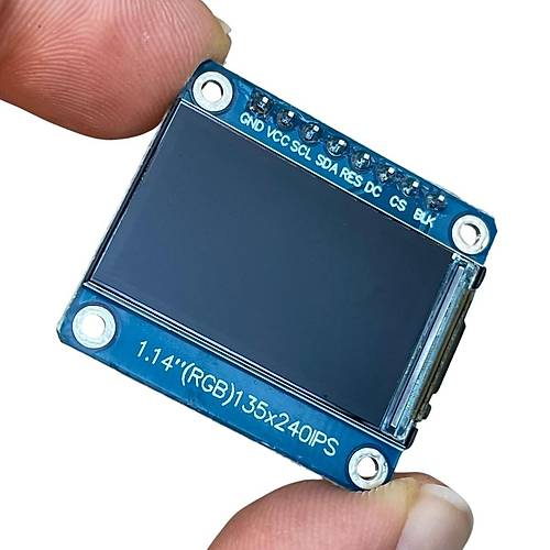 1.14 inch ST7789V Chip 135240 RGB TFT IPS 8 Pin LCD Ekran Modl