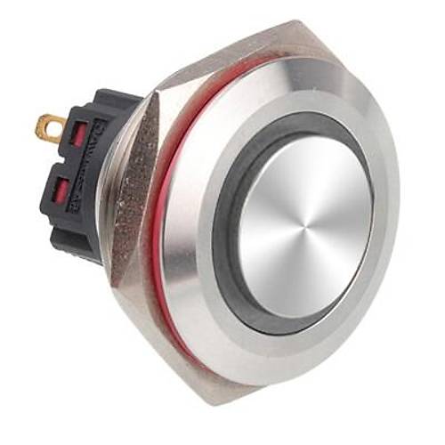 30B-G1Z-E 30mm kk Anahtarl Ikl Metal Buton - Beyaz