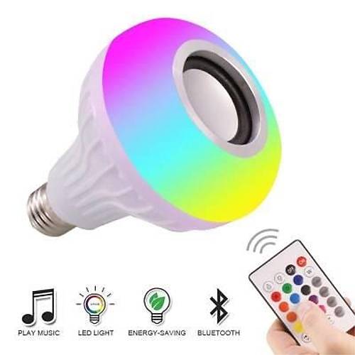 Bluetooth Hoparlr Akll RGB Led Ampul Lamba