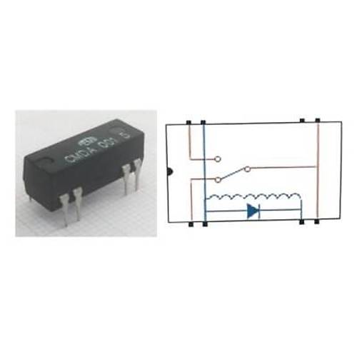 CMDA 001 5 Reed Rle Tek Kontak C/O 5VDC 0.25A